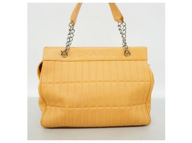 Chanel Tote Bag aus beigem Lammleder - Ansicht 13