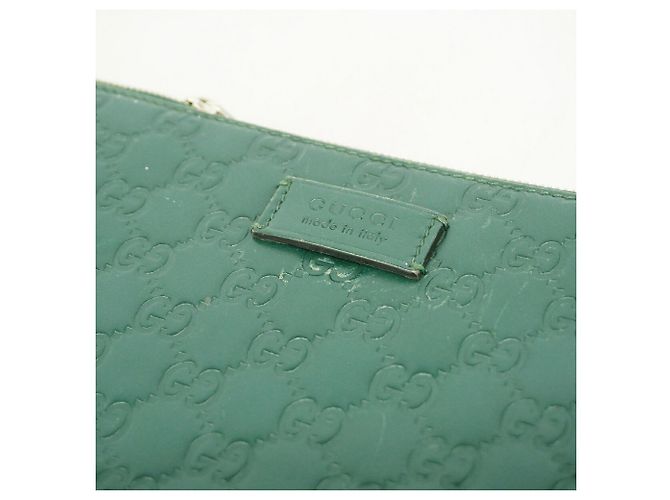 Borsa a tracolla Gucci in pelle verde - vista 9
