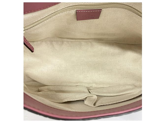 Borsa a tracolla Gucci Pink Microguccissima Rosa - vista 4