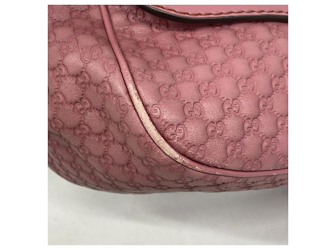 Borsa a tracolla Gucci Pink Microguccissima Rosa - vista 6