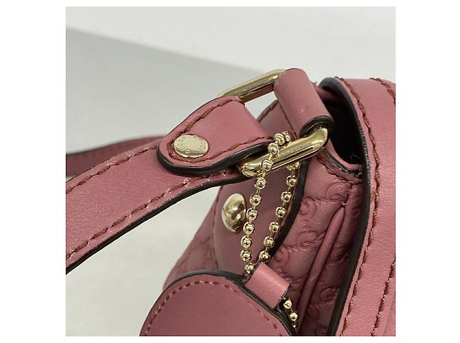 Borsa a tracolla Gucci Pink Microguccissima Rosa - vista 7