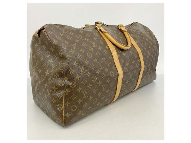 Borsa Louis Vuitton Boston Monogram Keepall 60 Marrone - vista 2