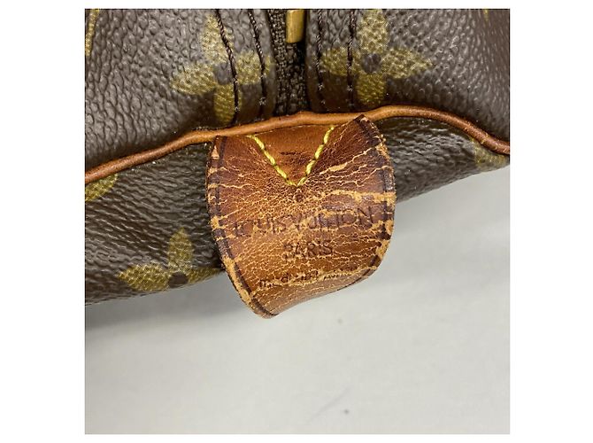 Borsa Louis Vuitton Boston Monogram Keepall 60 Marrone - vista 5