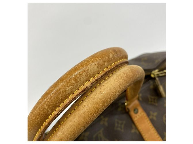 Borsa Louis Vuitton Boston Monogram Keepall 60 Marrone - vista 7