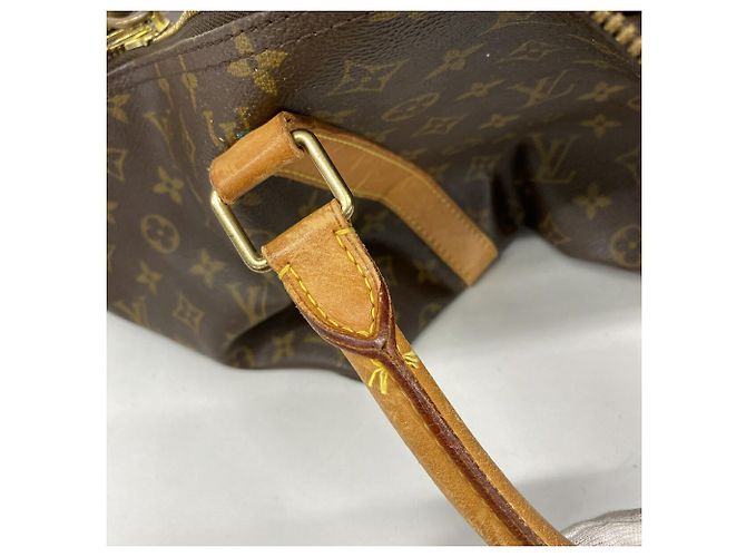 Borsa Louis Vuitton Boston Monogram Keepall 60 Marrone - vista 9
