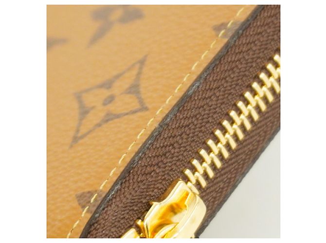 Louis Vuitton Monogram Reverse Portefeuille Clemence Long Wallet Marrone - vista 5