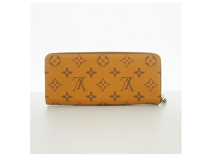Louis Vuitton Monogram Reverse Portefeuille Clemence Long Wallet Marrone - vista 6