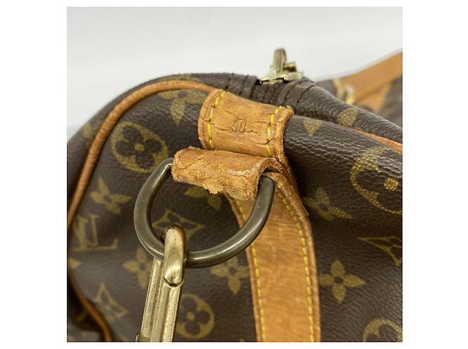 Louis Vuitton Boston Monogram Keepall Bandoulière 50 Marrone - vista 7