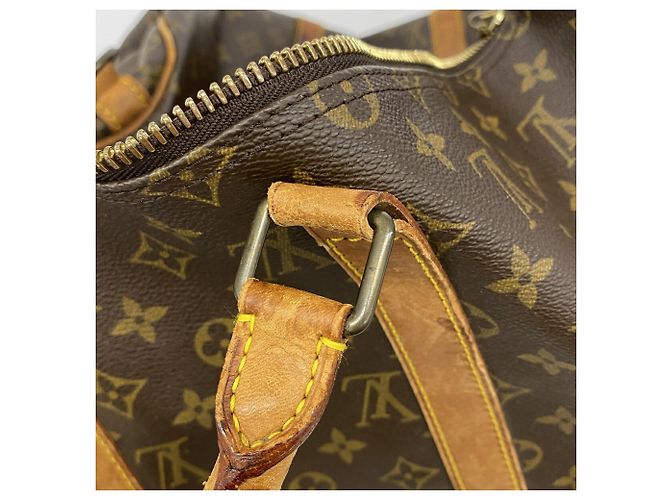 Louis Vuitton Boston Monogram Keepall Bandoulière 50 Marrone - vista 9