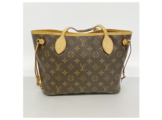 Borsa Tote Louis Vuitton Monogram Neverfull PM Marrone - vista 11