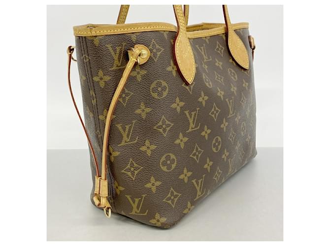 Borsa Tote Louis Vuitton Monogram Neverfull PM Marrone - vista 2
