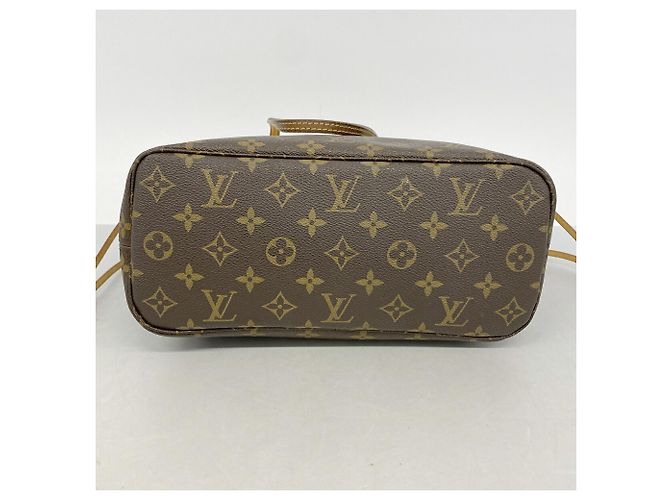Borsa Tote Louis Vuitton Monogram Neverfull PM Marrone - vista 3