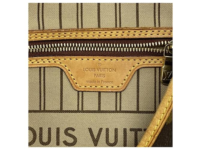 Borsa Tote Louis Vuitton Monogram Neverfull PM Marrone - vista 5