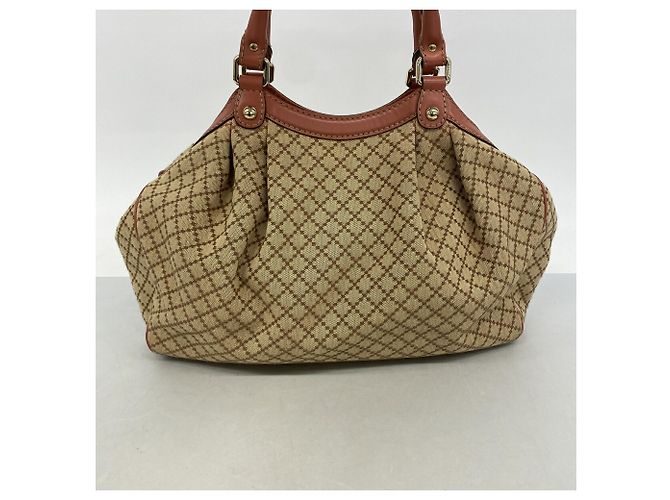 Borsa Tote Gucci Diamante Marrone Rosa - vista 11