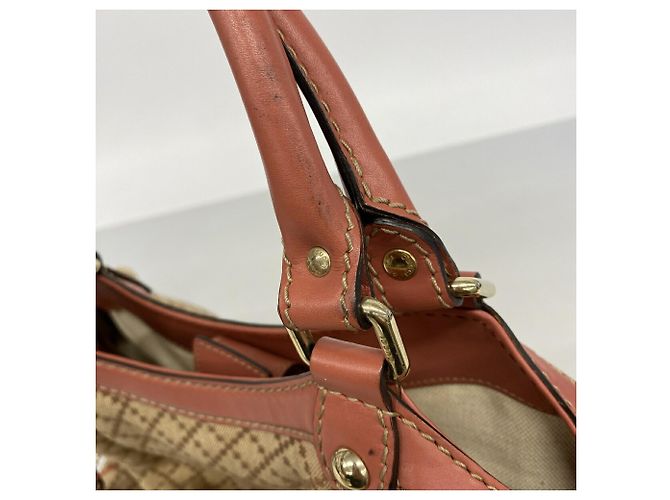 Borsa Tote Gucci Diamante Marrone Rosa - vista 8