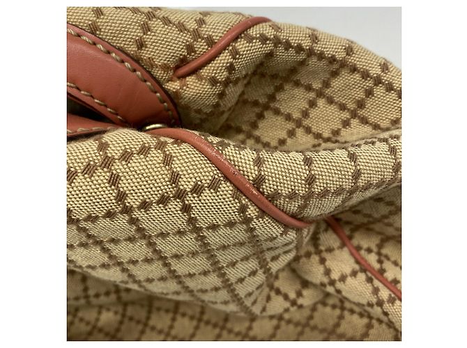 Borsa Tote Gucci Diamante Marrone Rosa - vista 9