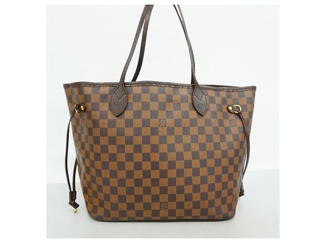 Borsa Tote Louis Vuitton Damier Neverfull MM Marrone - vista 12
