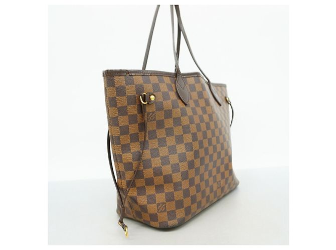 Borsa Tote Louis Vuitton Damier Neverfull MM Marrone - vista 2