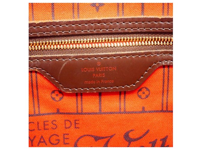 Borsa Tote Louis Vuitton Damier Neverfull MM Marrone - vista 5