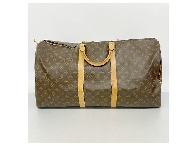Louis Vuitton Boston Monogram Keepall 60 Marrone - vista 11