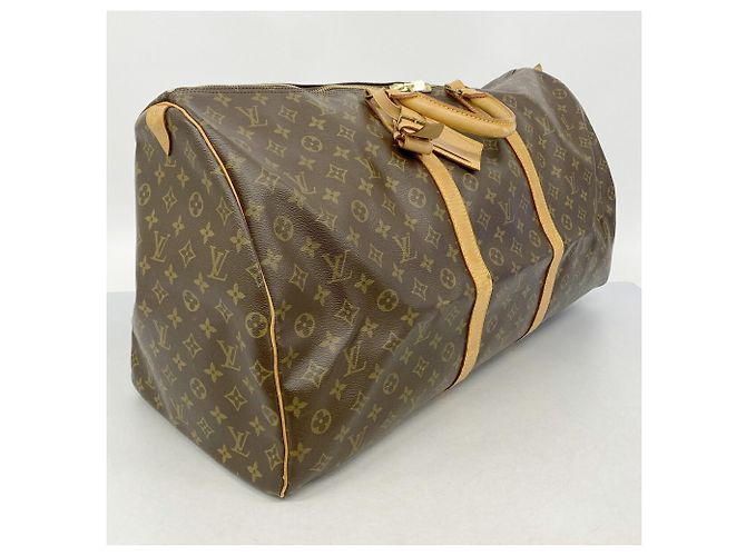 Louis Vuitton Boston Monogram Keepall 60 Marrone - vista 2