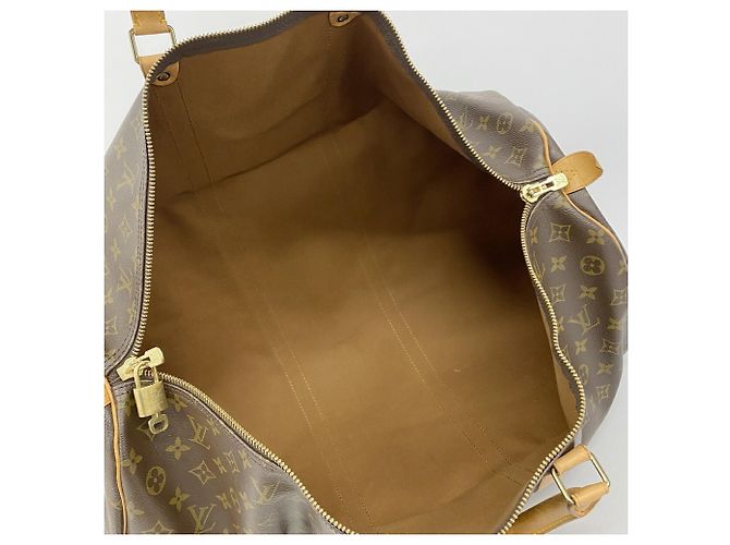 Louis Vuitton Boston Monogram Keepall 60 Marrone - vista 4