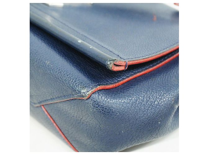 Borsa Louis Vuitton Lockme 2BB in Marine Rouge Rosso - vista 7