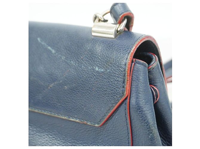 Borsa Louis Vuitton Lockme 2BB in Marine Rouge Rosso - vista 8