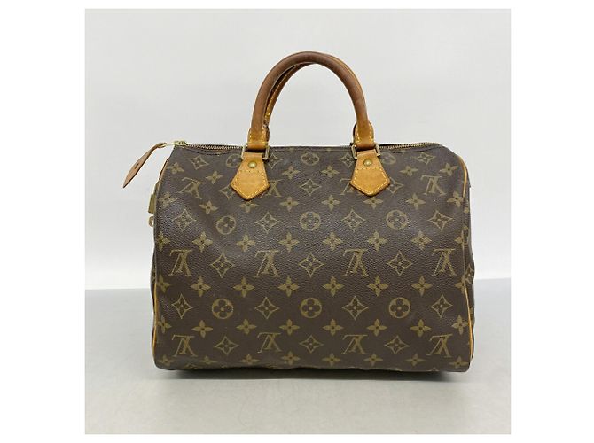 Borsa Louis Vuitton Monogram Speedy 30 Marrone - vista 12