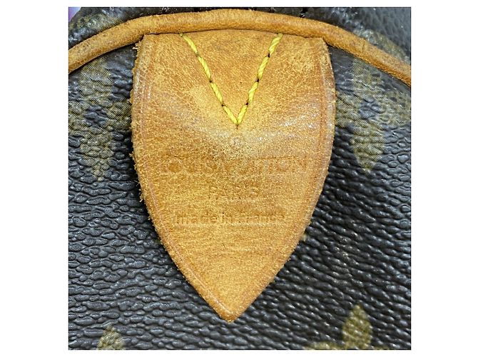 Borsa Louis Vuitton Monogram Speedy 30 Marrone - vista 5
