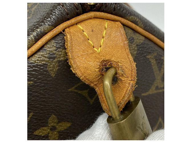 Borsa Louis Vuitton Monogram Speedy 30 Marrone - vista 6