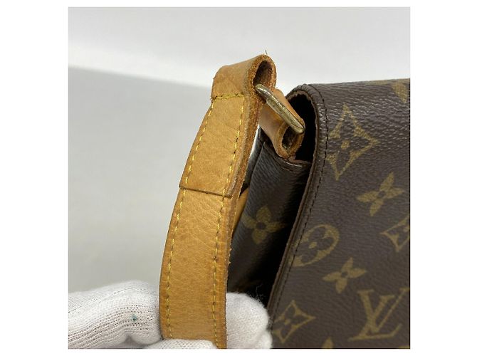 Borsa a tracolla Louis Vuitton Monogram Musette Salsa Marrone - vista 8