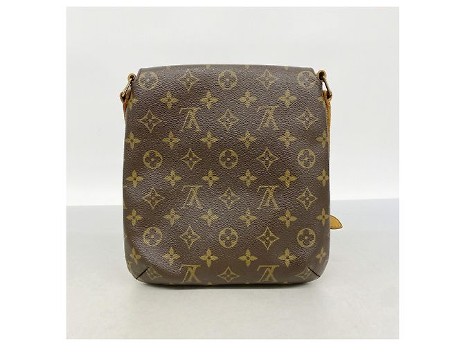 Borsa a tracolla Louis Vuitton Monogram Musette Salsa Marrone - vista 9