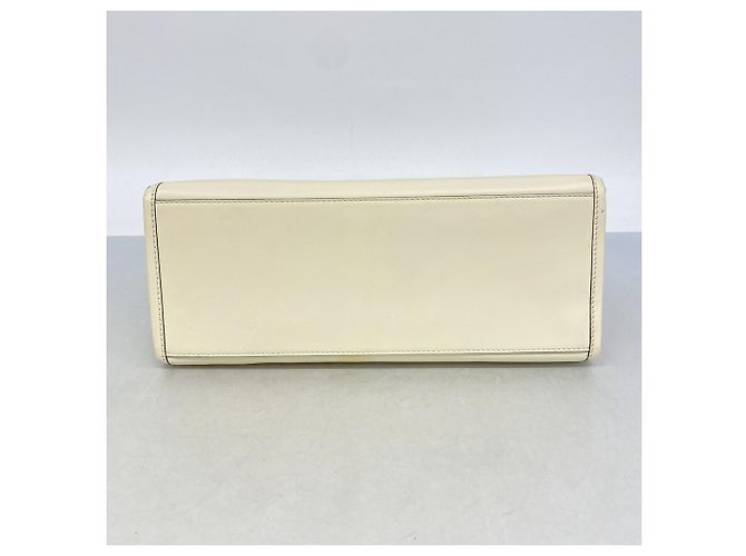 Fendi Sunshine Shopper Tote Bag Weiß Hellbraun - Ansicht 3