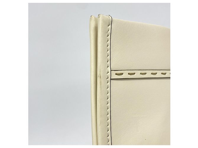 Fendi Sunshine Shopper Tote Bag Weiß Hellbraun - Ansicht 7