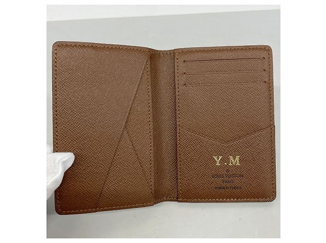 Organizer Portacarte Monogram Louis Vuitton Marrone - vista 3