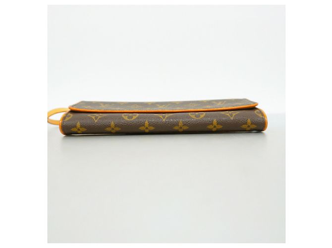 Borsa a tracolla Louis Vuitton Monogram Pochette Twin GM Marrone - vista 3