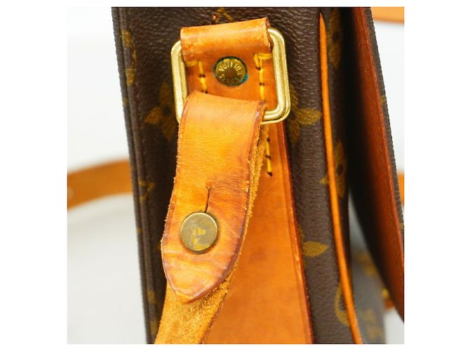 Borsa a tracolla Louis Vuitton Monogram Cartouchiere MM Marrone - vista 8
