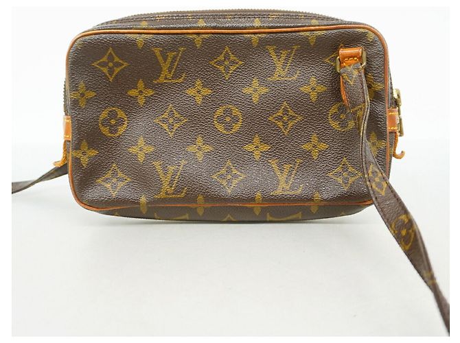 Louis Vuitton Monogram Pochette Marly Bandoulière Shoulder Bag Marrone - vista 10