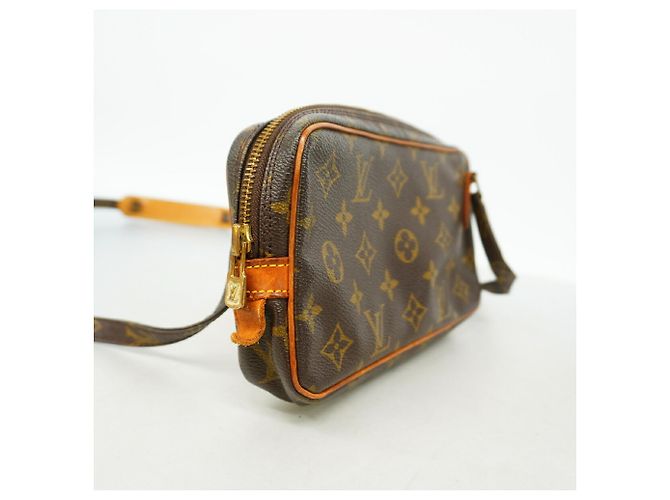 Louis Vuitton Monogram Pochette Marly Bandoulière Shoulder Bag Marrone - vista 2