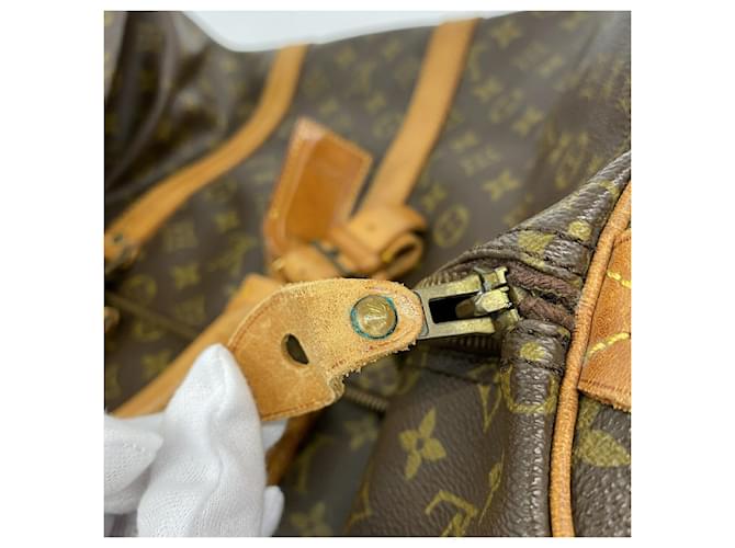 Louis Vuitton Boston Monogram Keepall 55 Marrone - vista 10