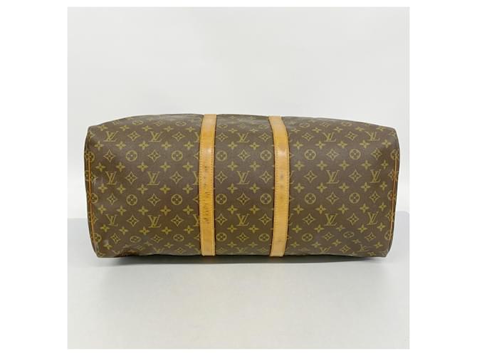 Louis Vuitton Boston Monogram Keepall 55 Marrone - vista 3