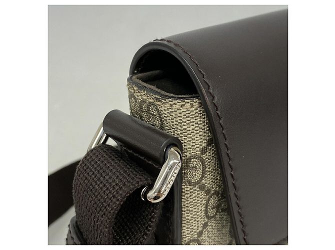 Bolso de hombro Gucci GG Supreme Brown Castaño - vista 7