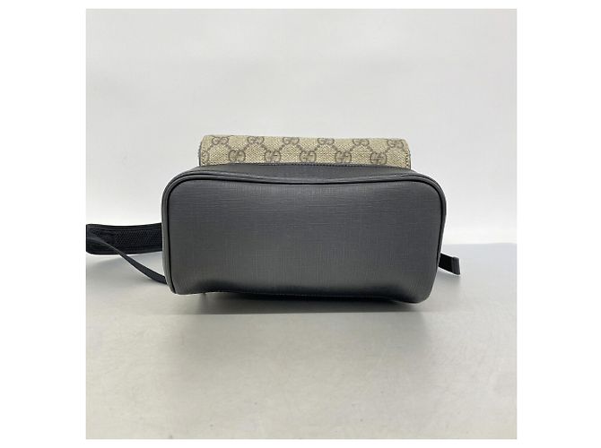 Zaino Gucci GG Supreme 429020 Marrone Nero - vista 3