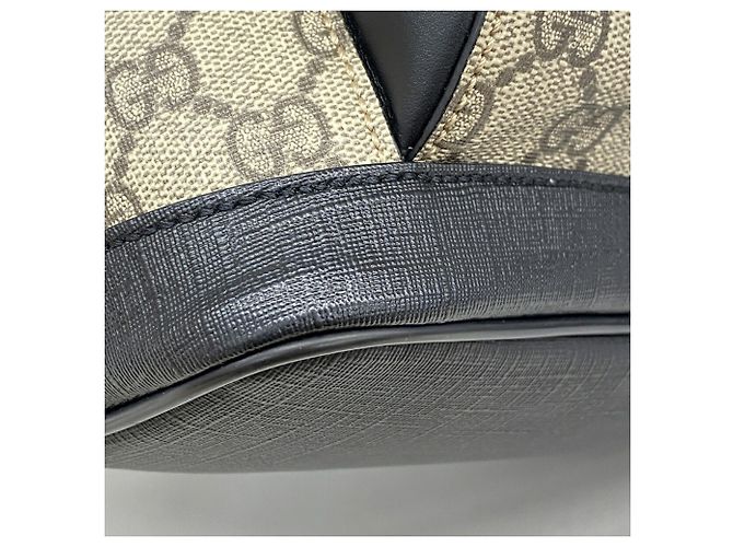 Zaino Gucci GG Supreme 429020 Marrone Nero - vista 6