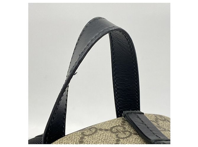 Zaino Gucci GG Supreme 429020 Marrone Nero - vista 8