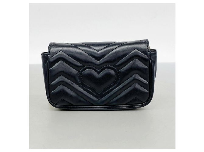 Borsa a tracolla Gucci GG Marmont Nero - vista 10