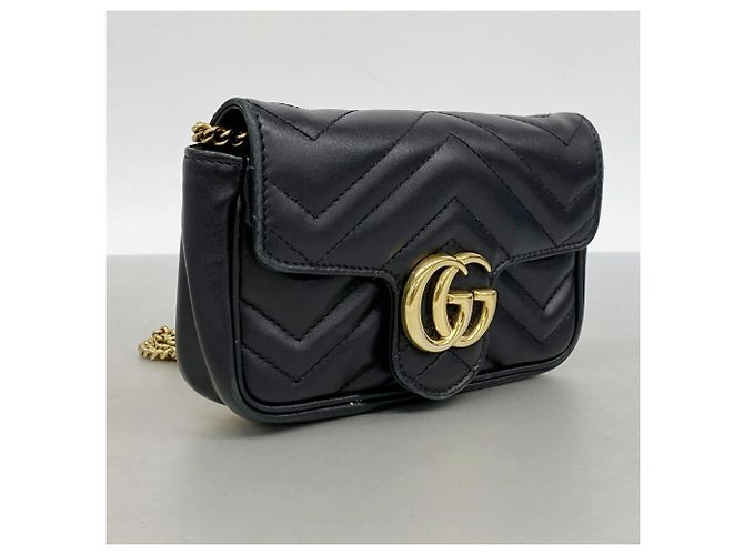 Borsa a tracolla Gucci GG Marmont Nero - vista 2