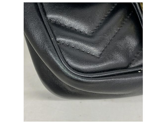 Borsa a tracolla Gucci GG Marmont Nero - vista 6