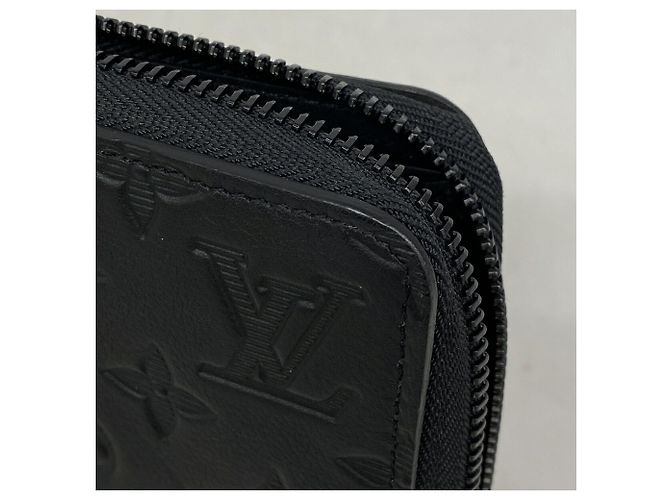 Louis Vuitton Monogram Shadow Zippy Wallet Black - view 6